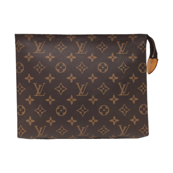 TOILET POCKET 26 Monogram Coated Canvas Brown