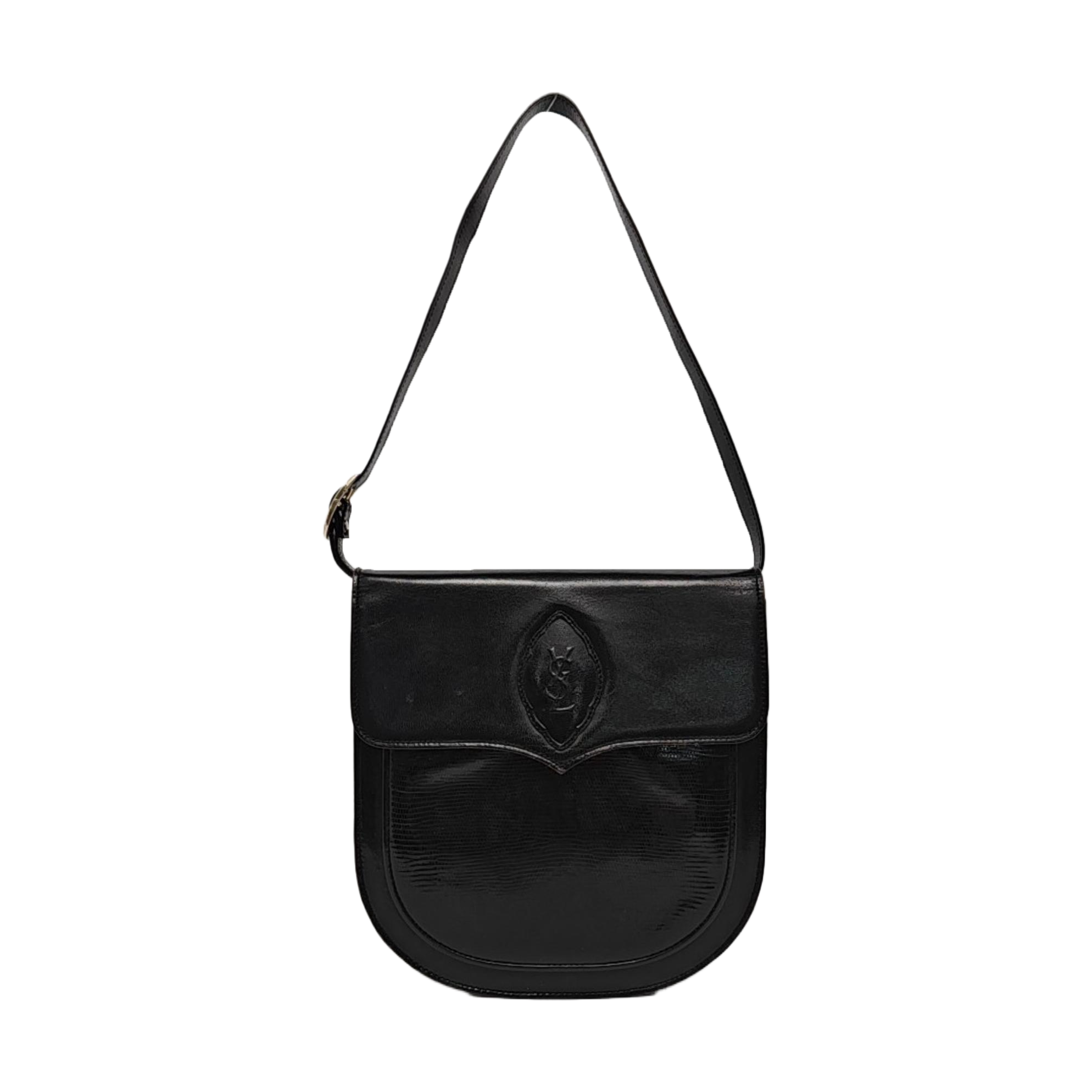 Lambskin Shoulder Bag Black