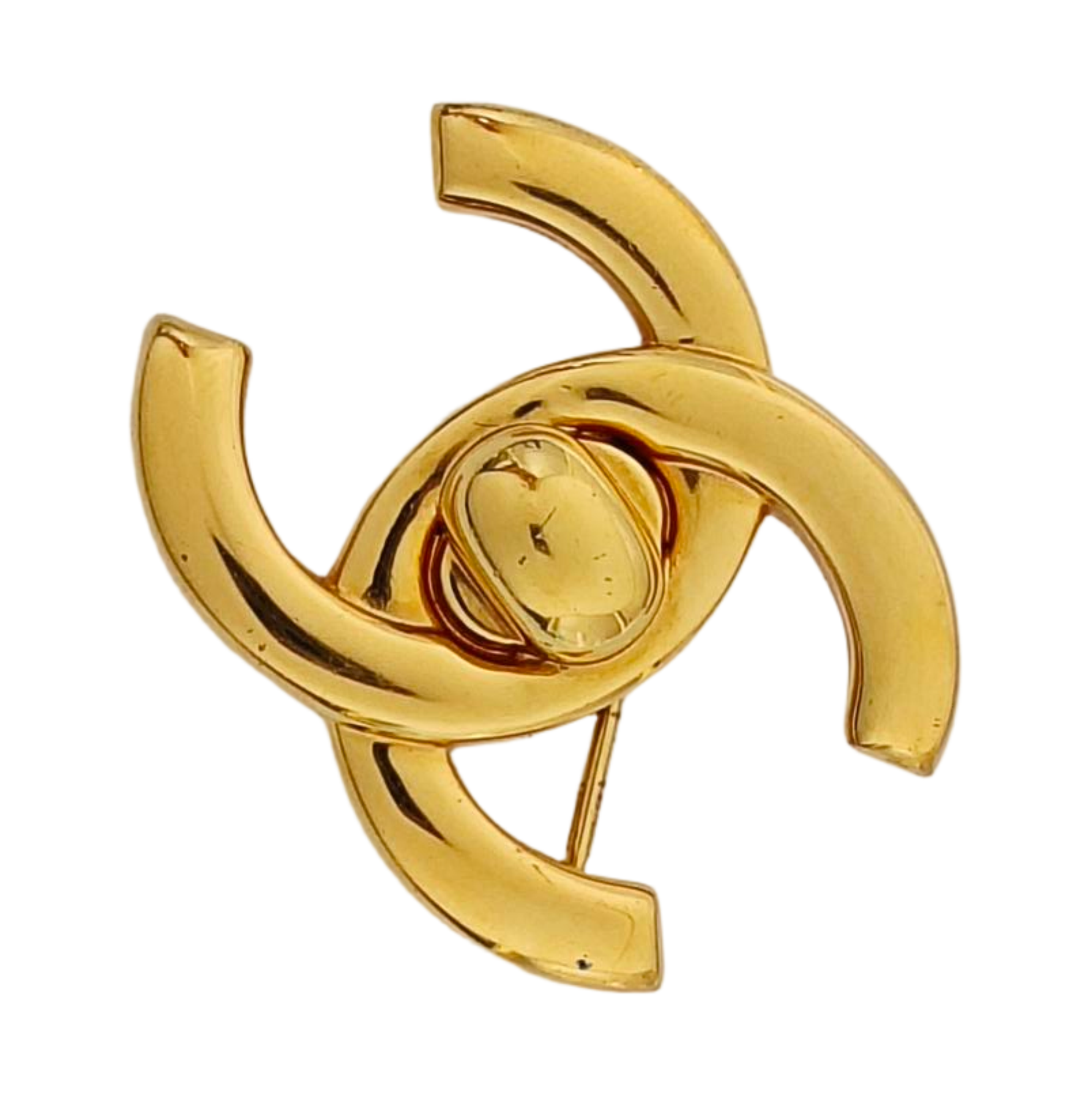 Metal Gold Brooch