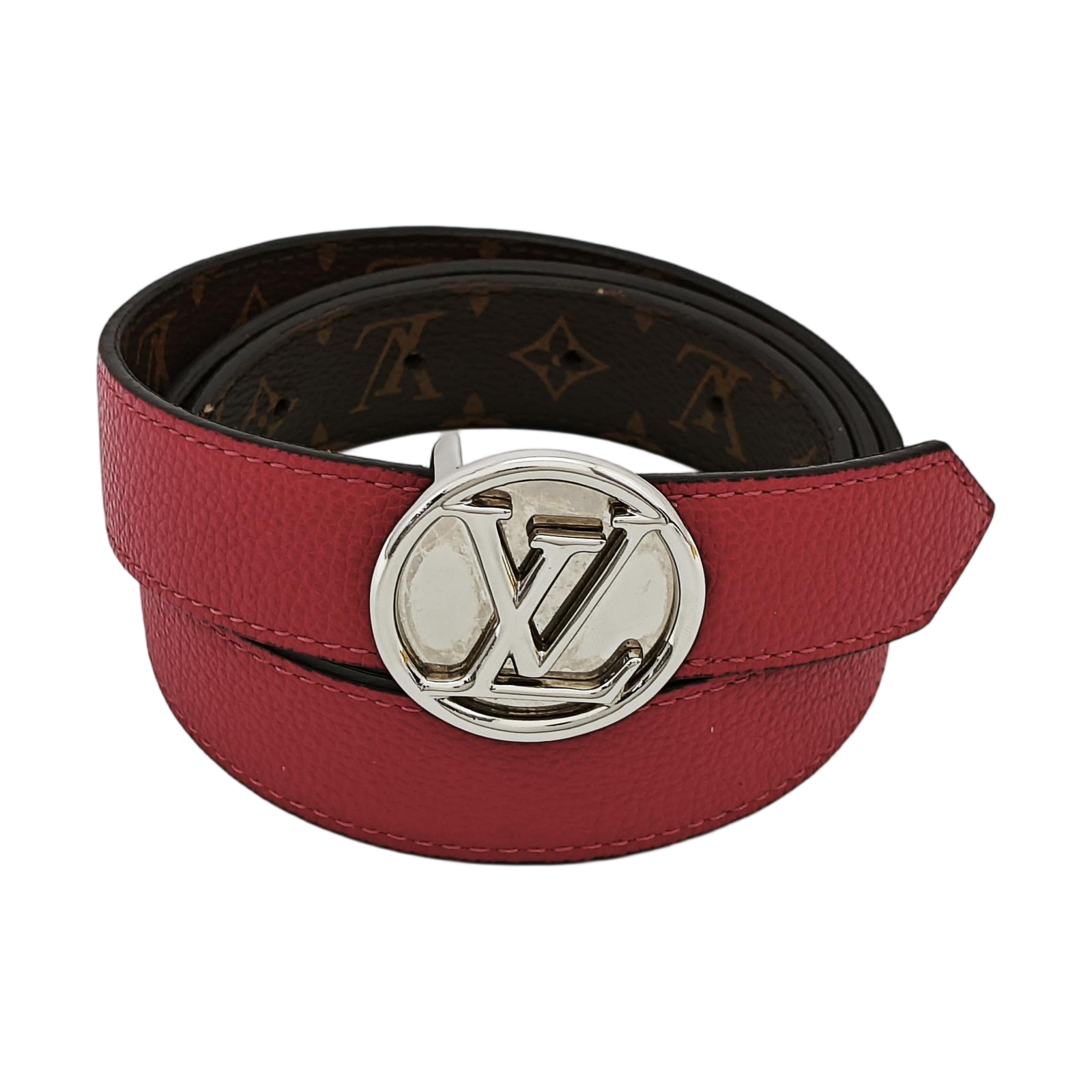 Leather Belt Red