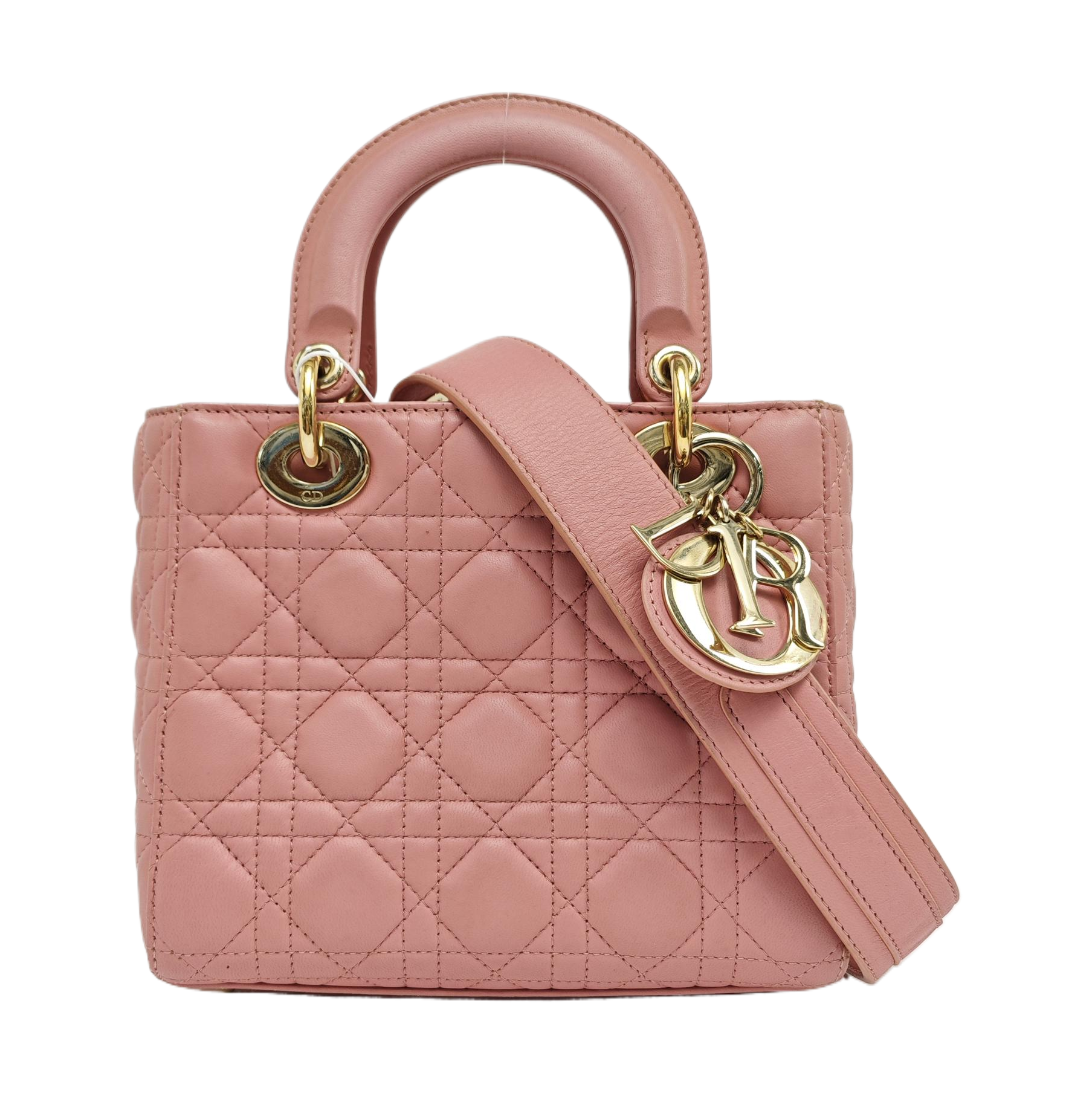 Lady Dior Small Cannage Lambskin Pink