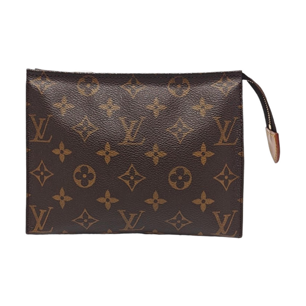 TOILET POCKET 19 Monogram Coated Canvas Brown