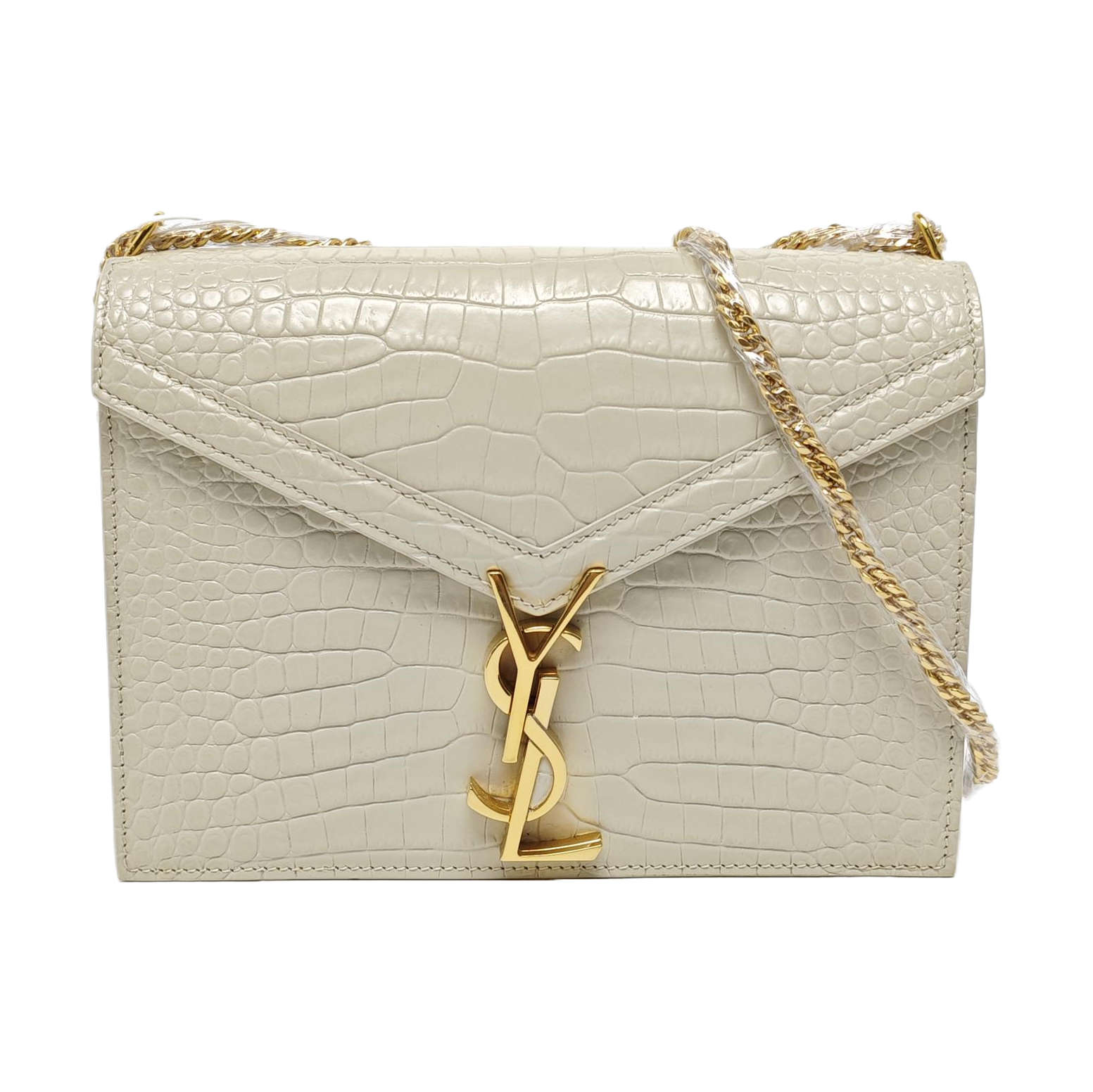 Authenticated pre-owned  CASSANDRA Calfskin White - Shoulder Bag at Looply