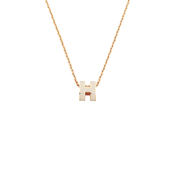 Pop H Metal Rose Gold Necklace