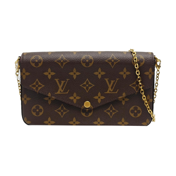 FÉLICIE Monogram Coated Canvas Brown