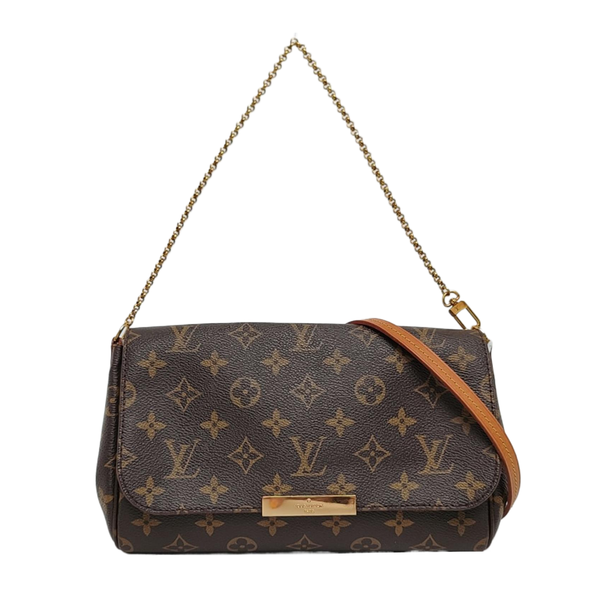 FAVORITE MM Monogram Coated Canvas Brown