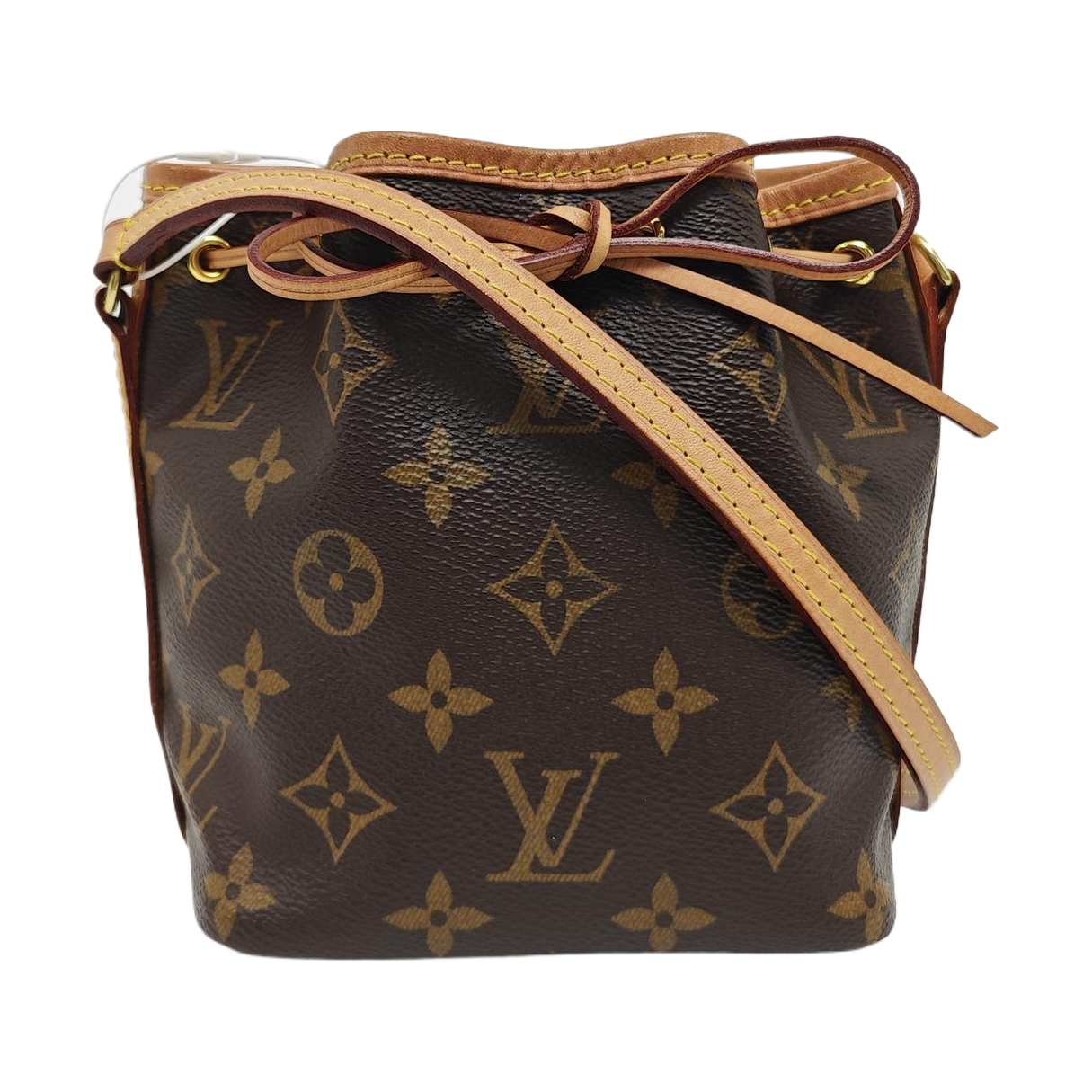 NÉONOÉ Nano Monogram Coated Canvas Brown