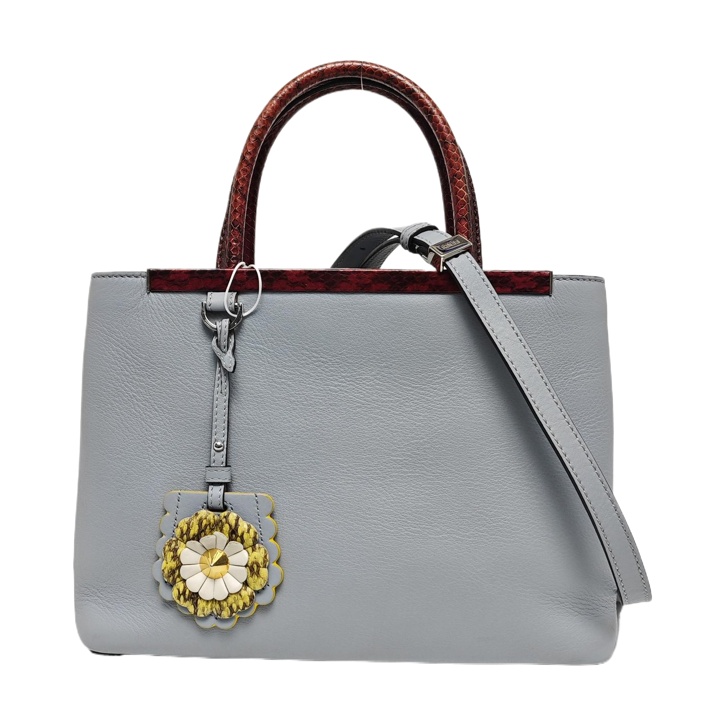 Authenticated pre-owned  2 Jours Calfskin Blue - Tote Bag at Looply