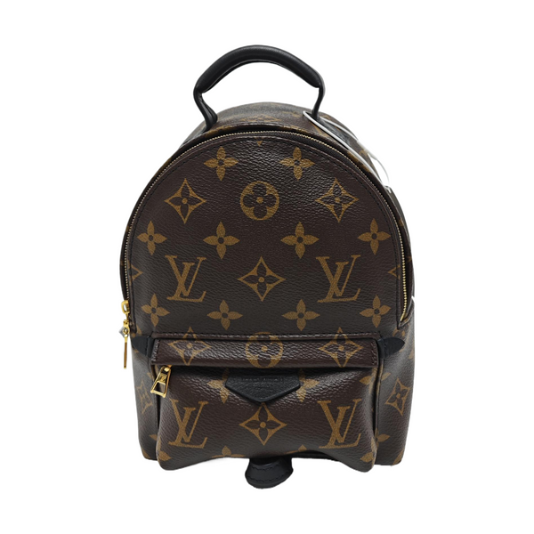 PALM SPRINGS Mini Monogram Coated Canvas Brown