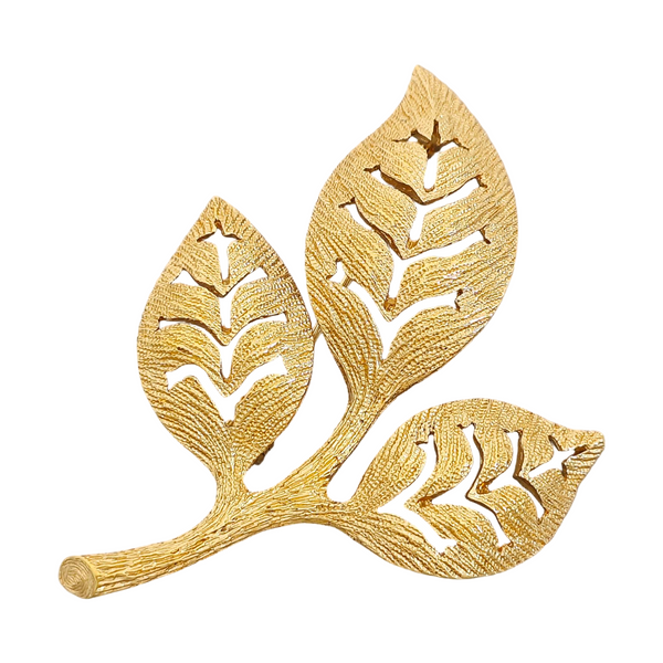 Metal Gold Brooch