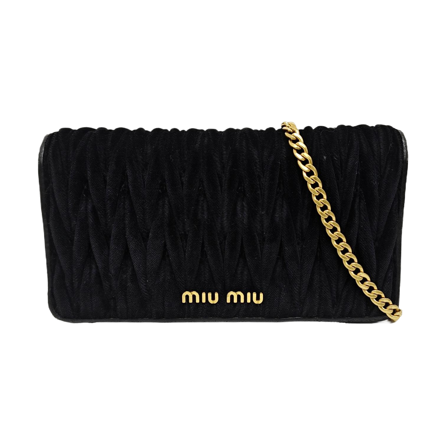 Matelassé Quilted Fabric Black