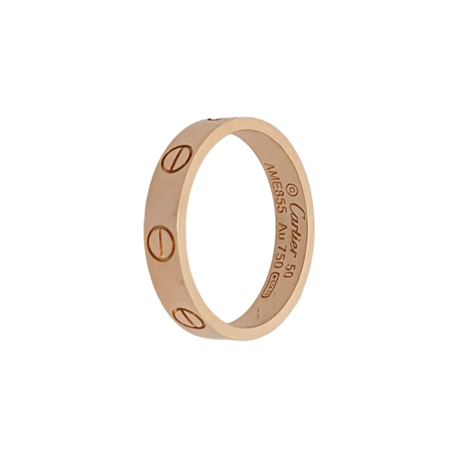 LOVE 18k Rose Gold Ring EU 50