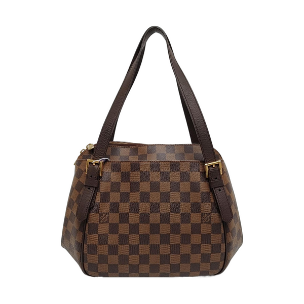 RIVINGTON Damier Ebene Coated Canvas Brown