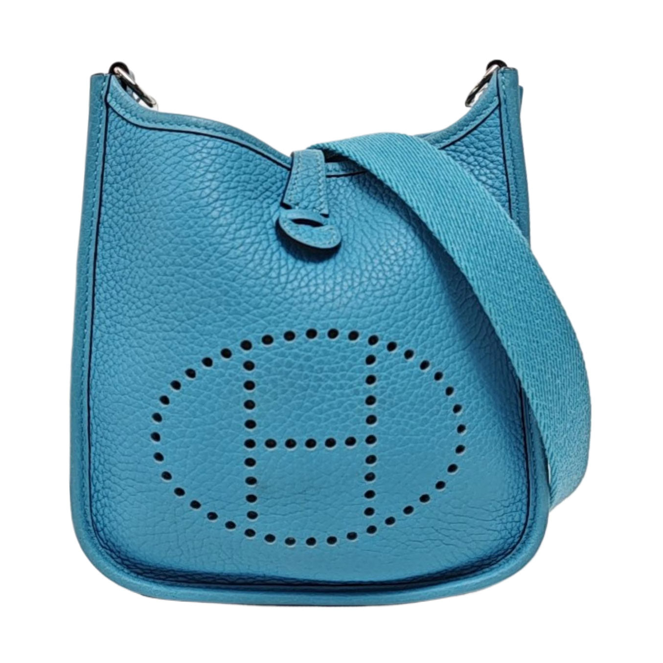 Authenticated pre-owned  Evelyne TPM Clemence Blue - Shoulder Bag at Looply