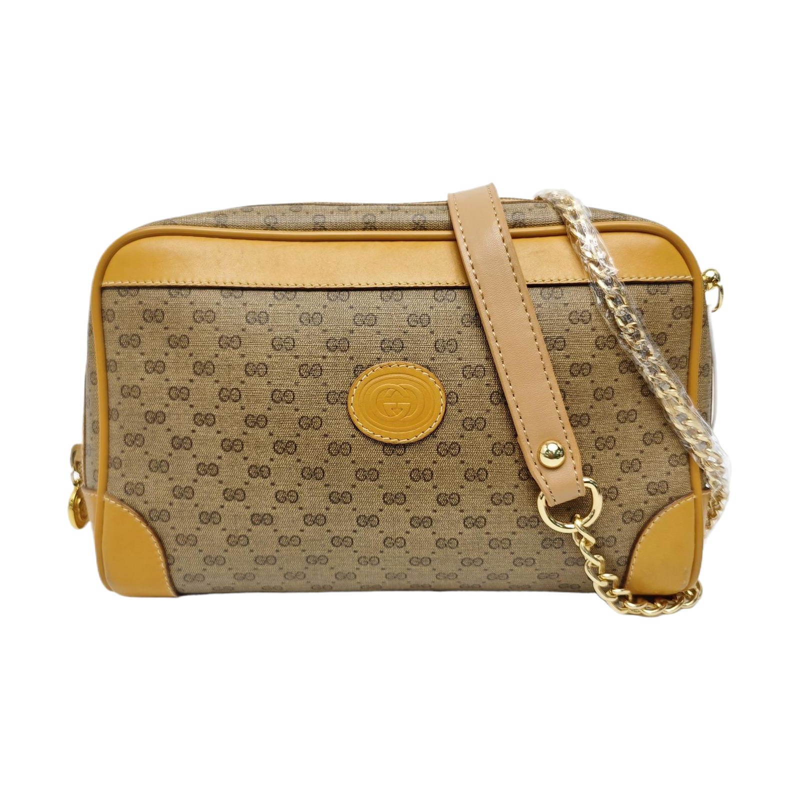 Monogram Coated Canvas Top Handle Bag Beige
