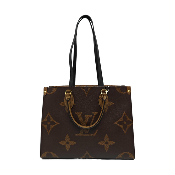 ONTHEGO MM Monogram Coated Canvas Brown