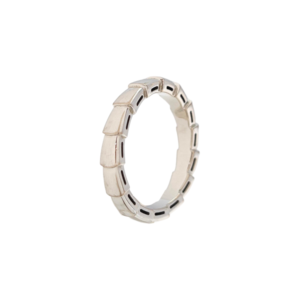 SERPENTI 18k White Gold Silver Ring EU 56