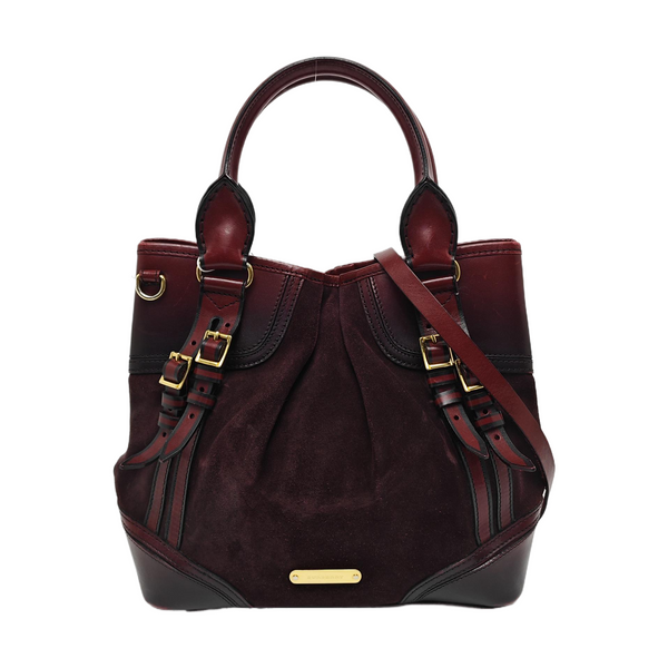 Suede Shoulder Bag Red
