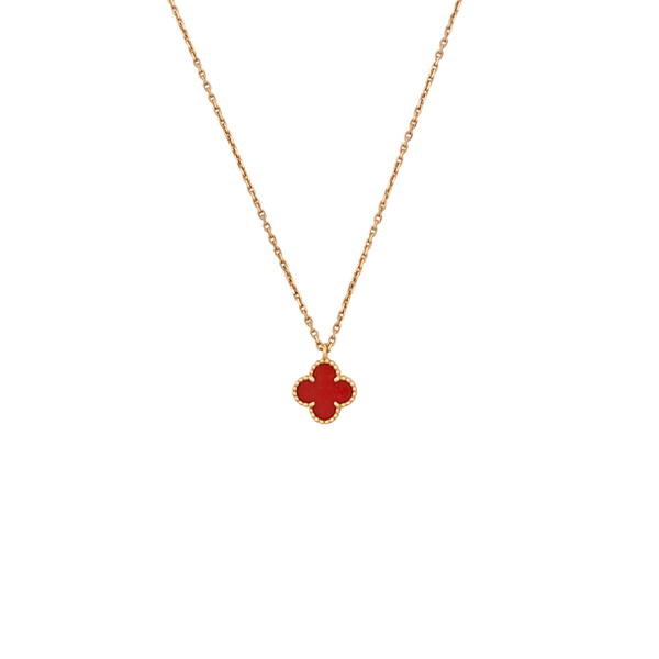 Sweet Alhambra 18k Rose Gold Necklace