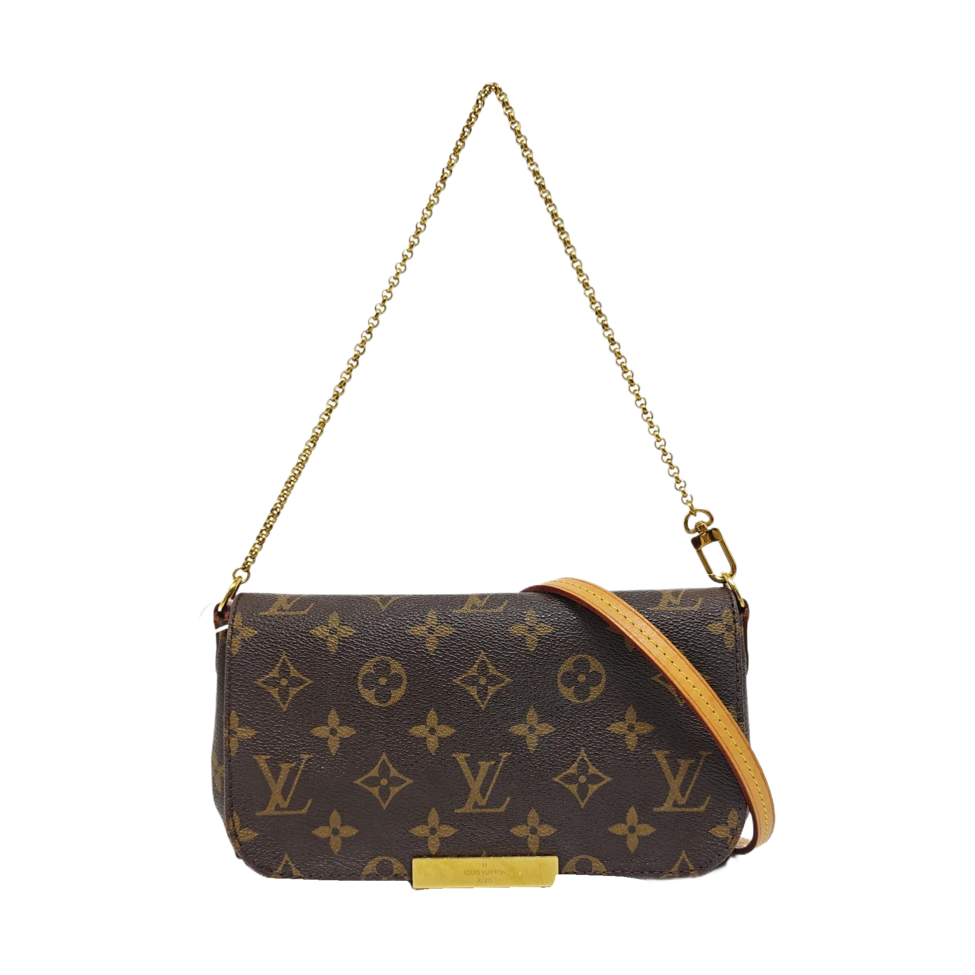FAVORITE PM Monogram Coated Canvas Brown