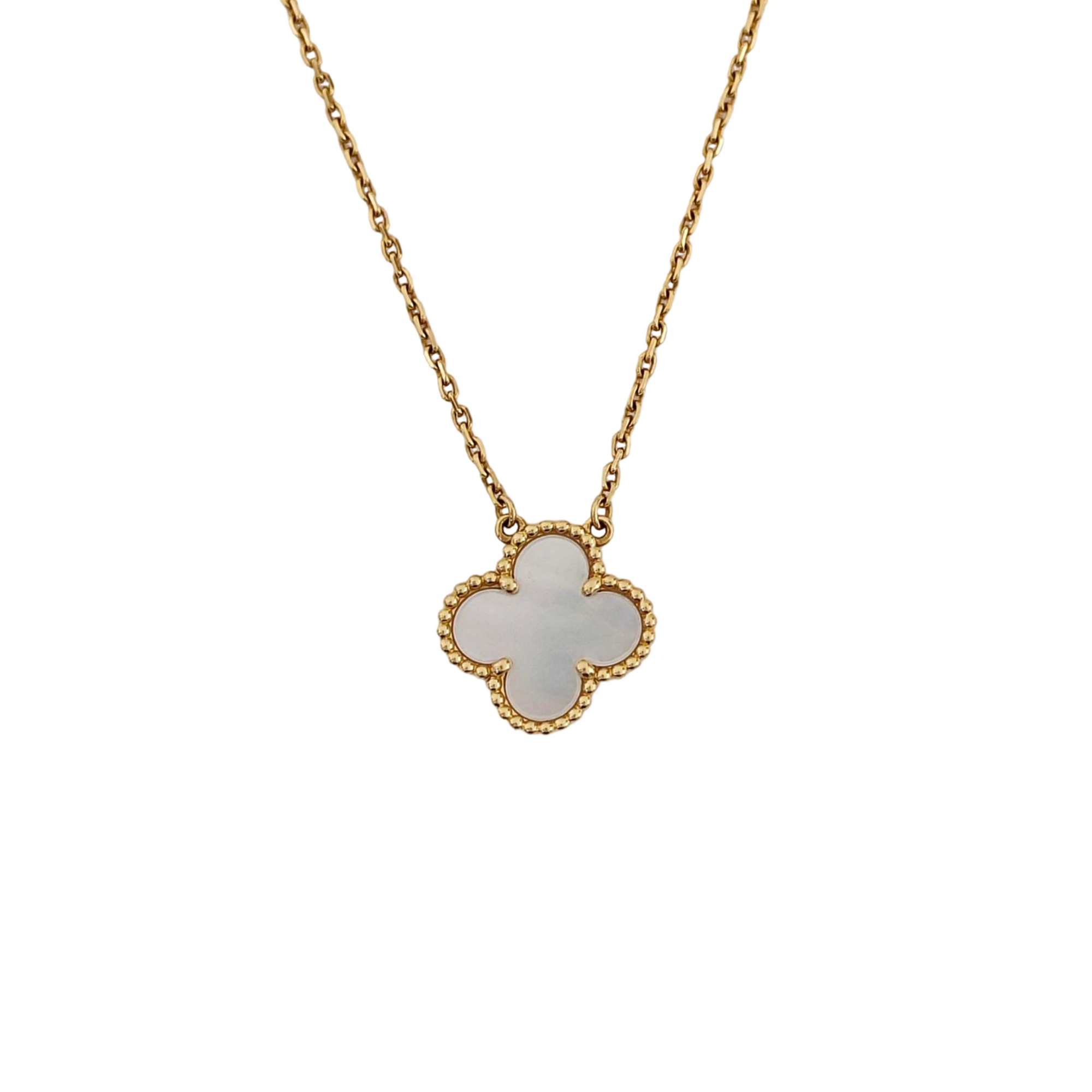 Vintage Alhambra 18k Gold Necklace