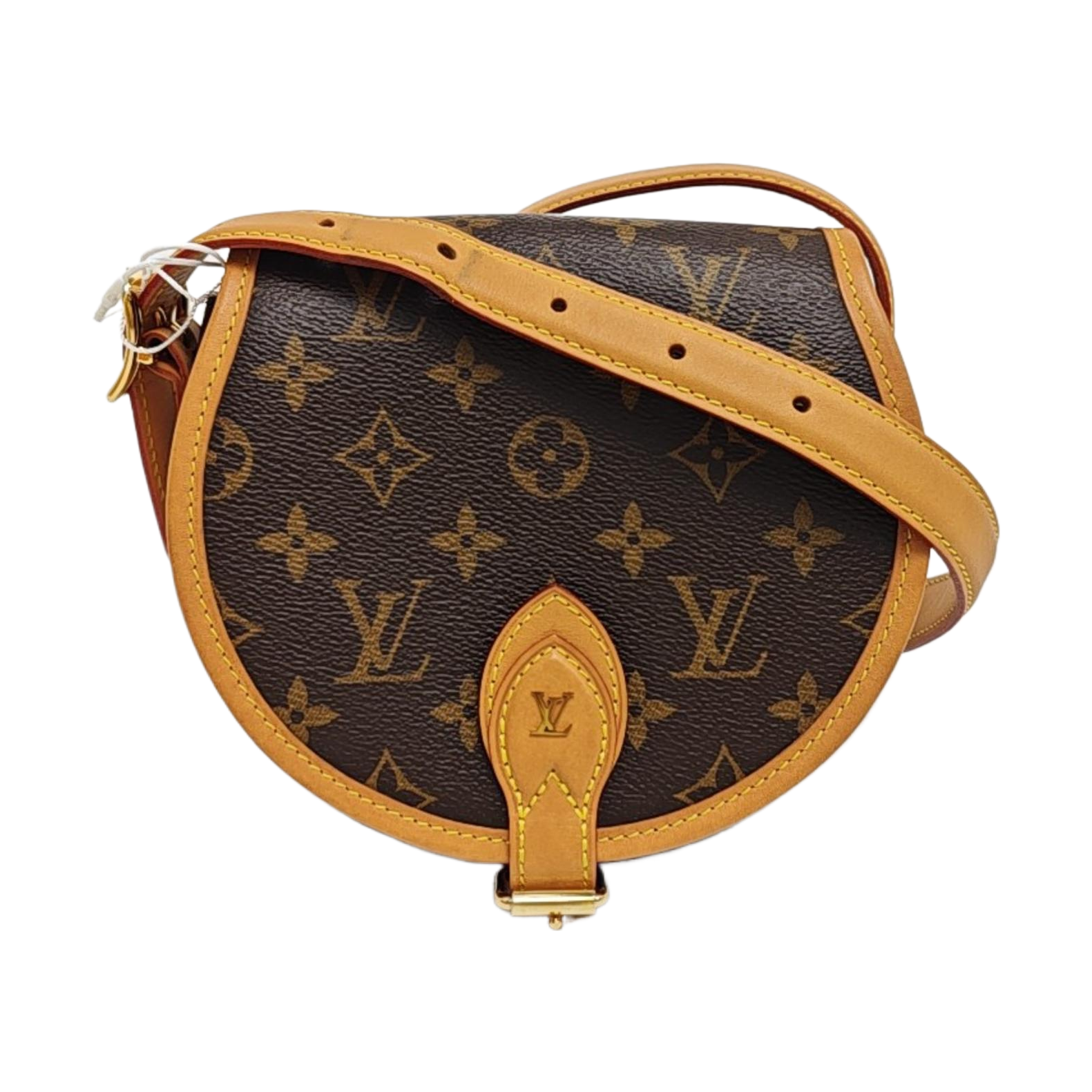 TAMBOURINE Monogram Coated Canvas Brown