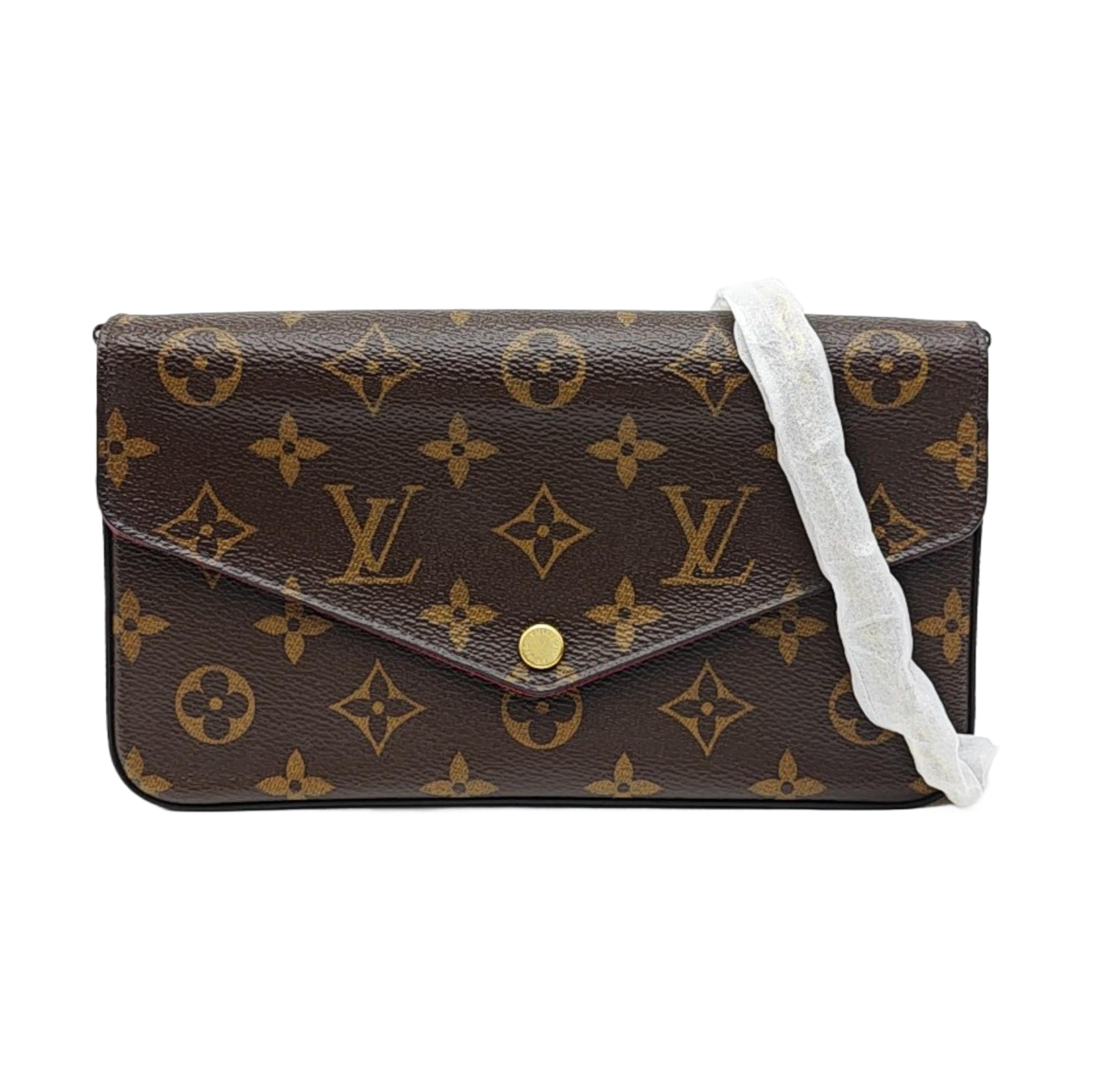 FÉLICIE Monogram Coated Canvas Brown
