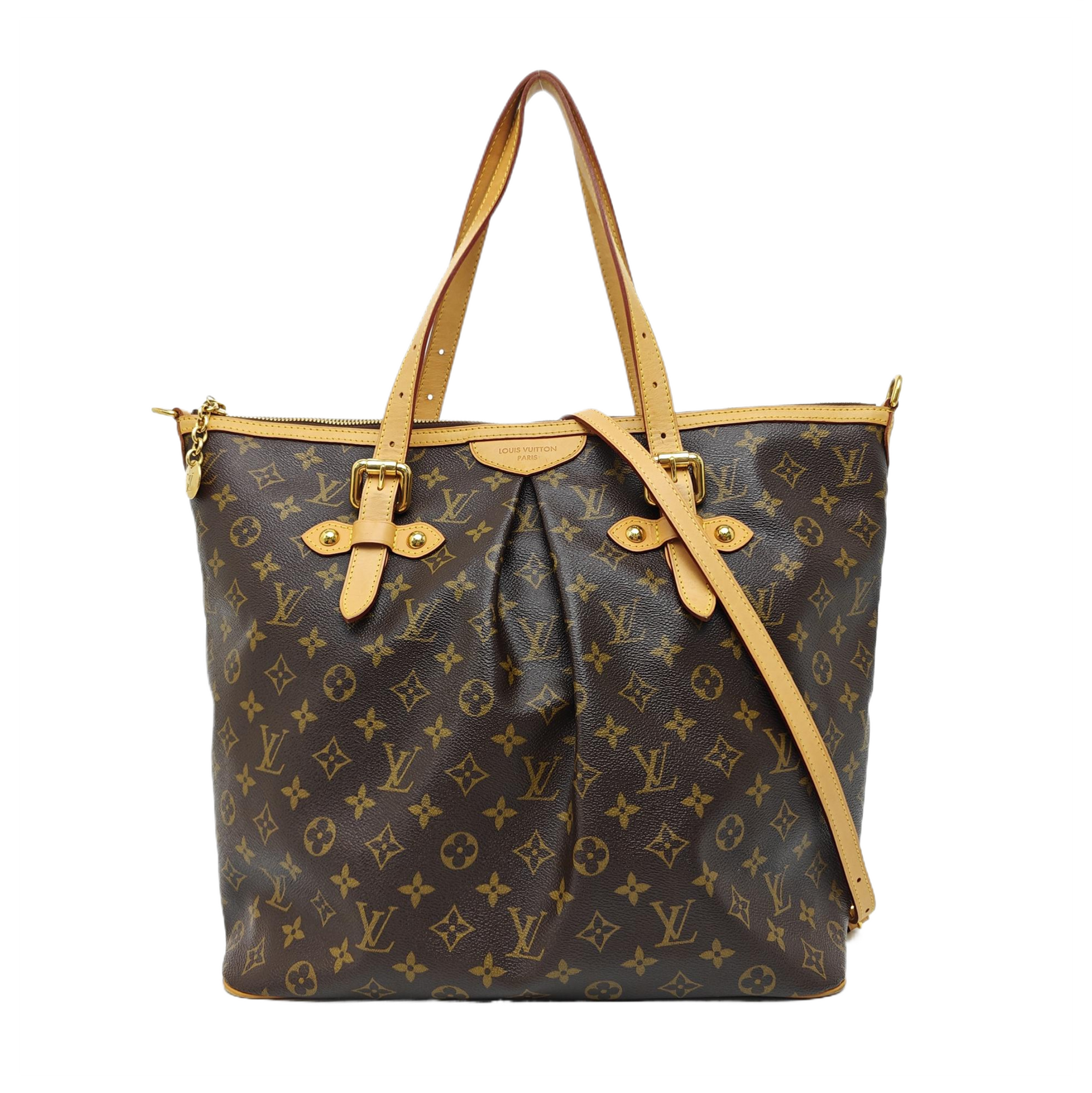 PALERMO GM Monogram Coated Canvas Brown