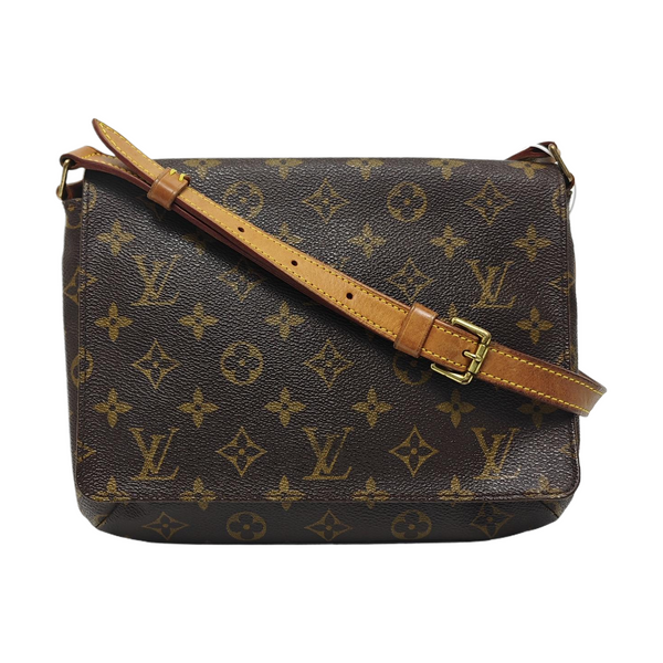 MUSETTE TANGO Monogram Coated Canvas Brown