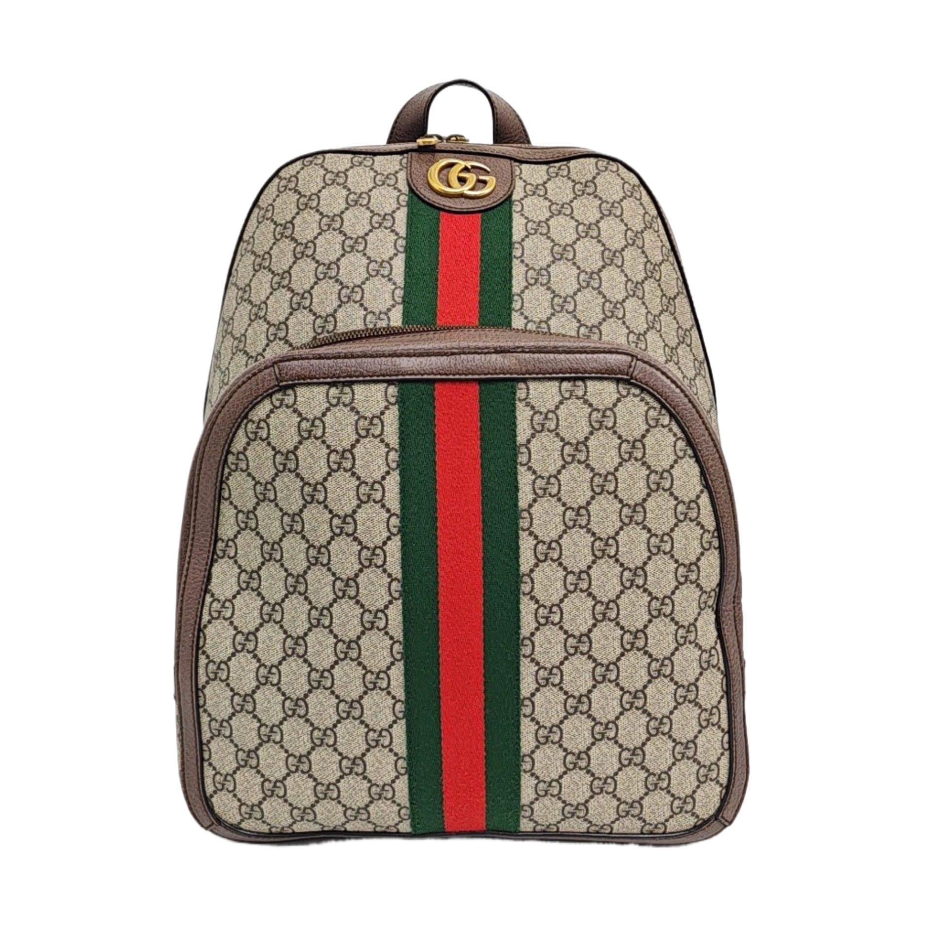 Ophidia Medium Monogram Coated Canvas Beige