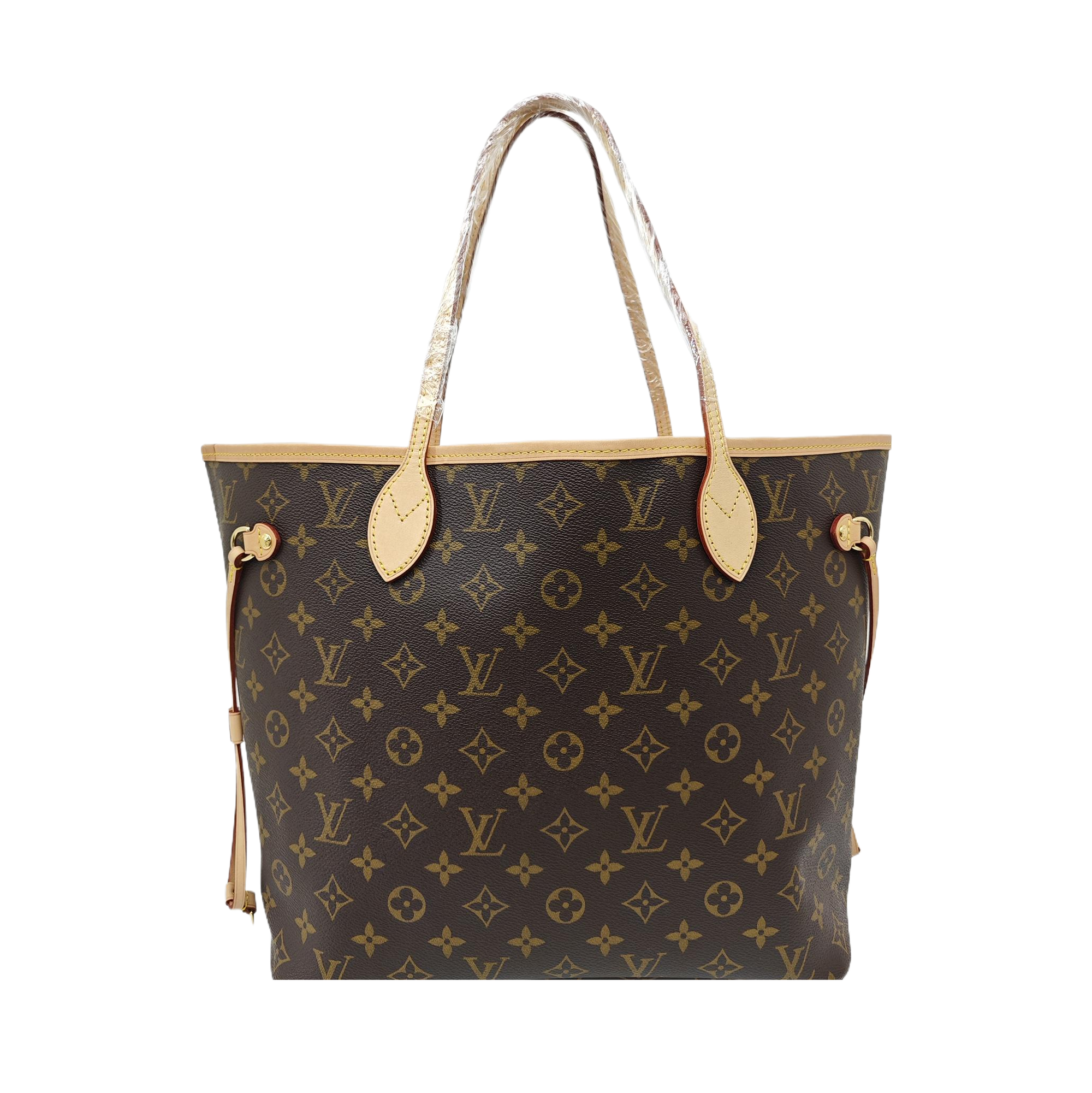 NEVERFULL MM Monogram Coated Canvas Brown