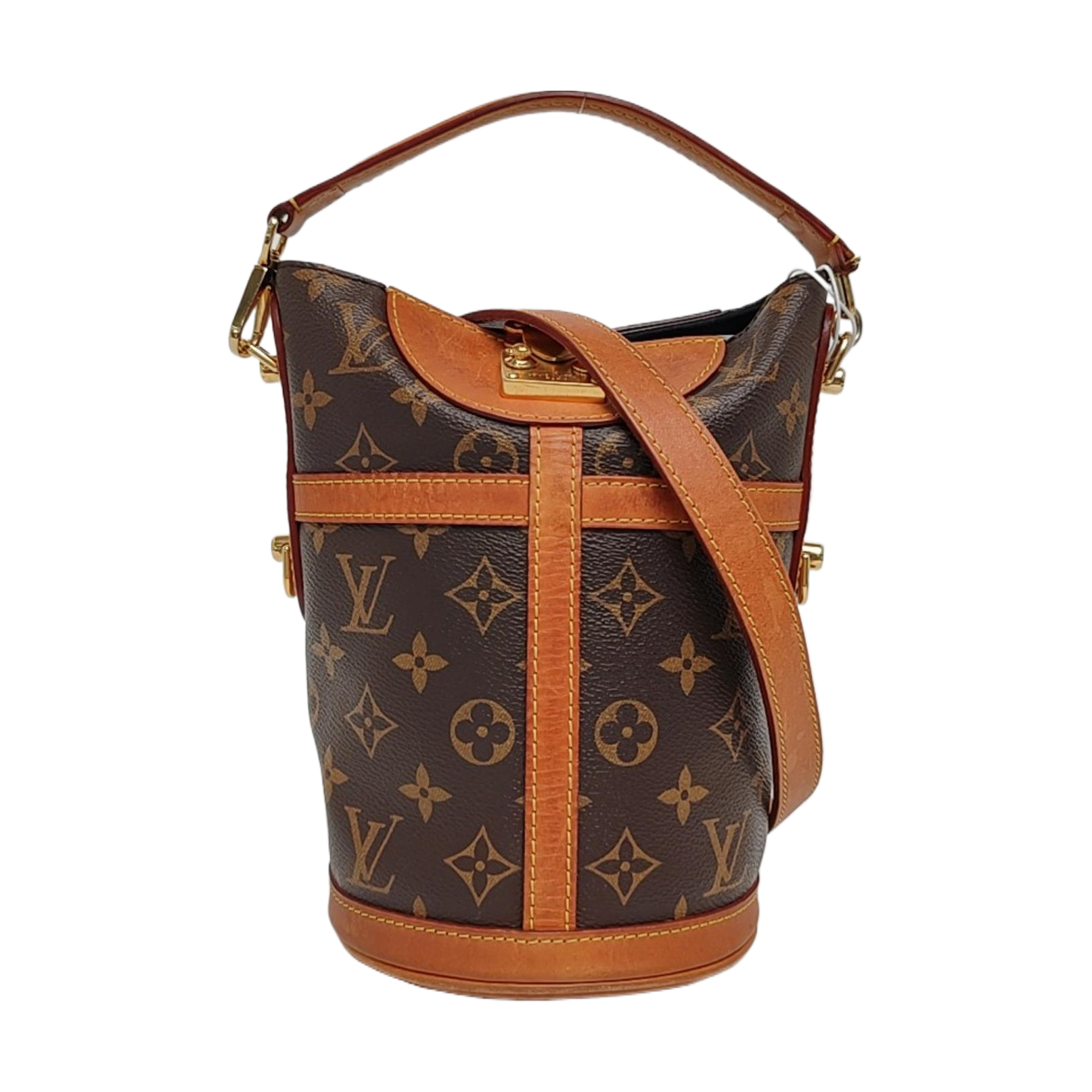DUFFLE Monogram Coated Canvas Brown