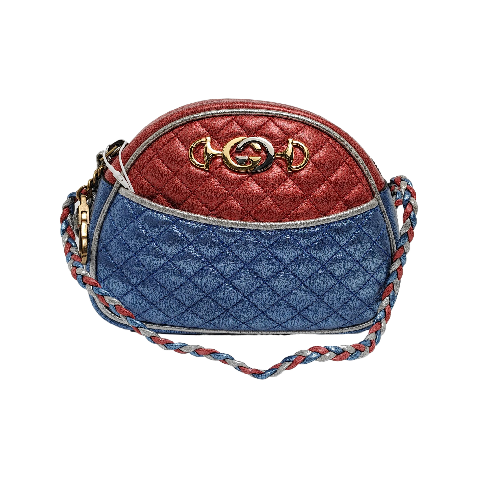 Zumi Mini Quilted Calfskin Multicolor