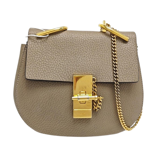Drew Mini Calfskin Gray