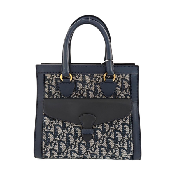 Vintage Tote Oblique Fabric Gray