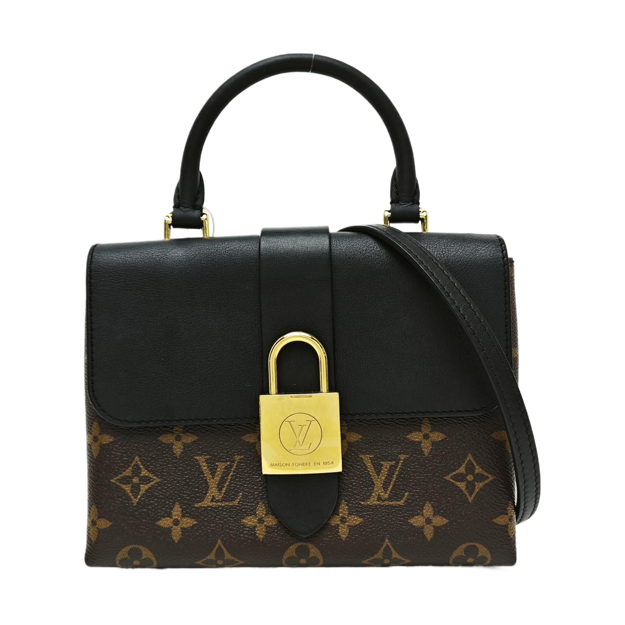 LOCKY BB Monogram Coated Canvas Brown