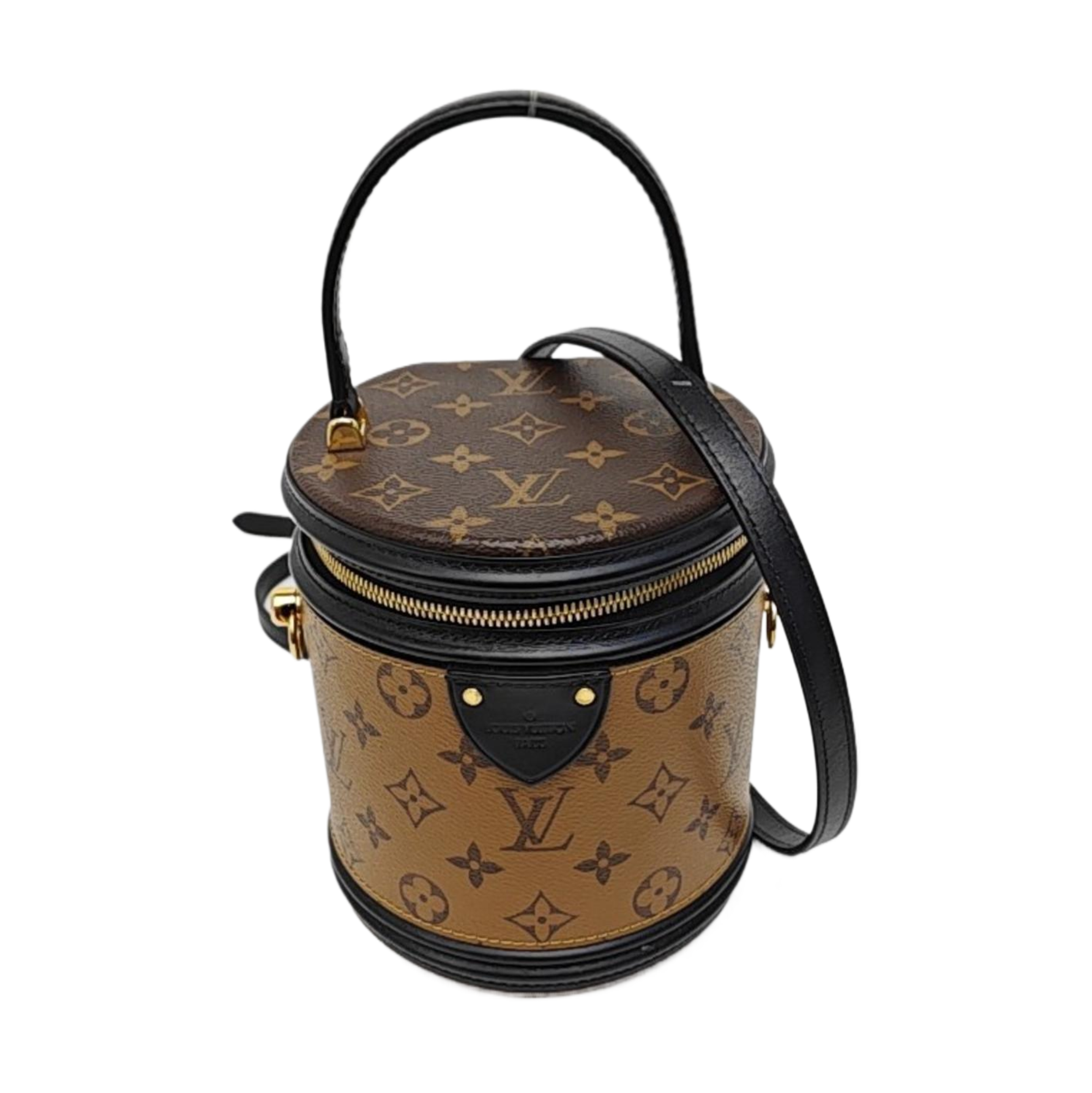 CANNES PM Monogram Coated Canvas Brown