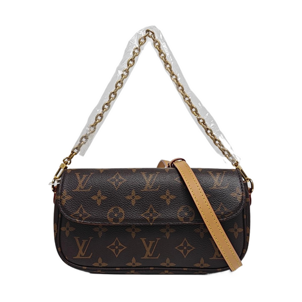 IVY Monogram Coated Canvas Brown