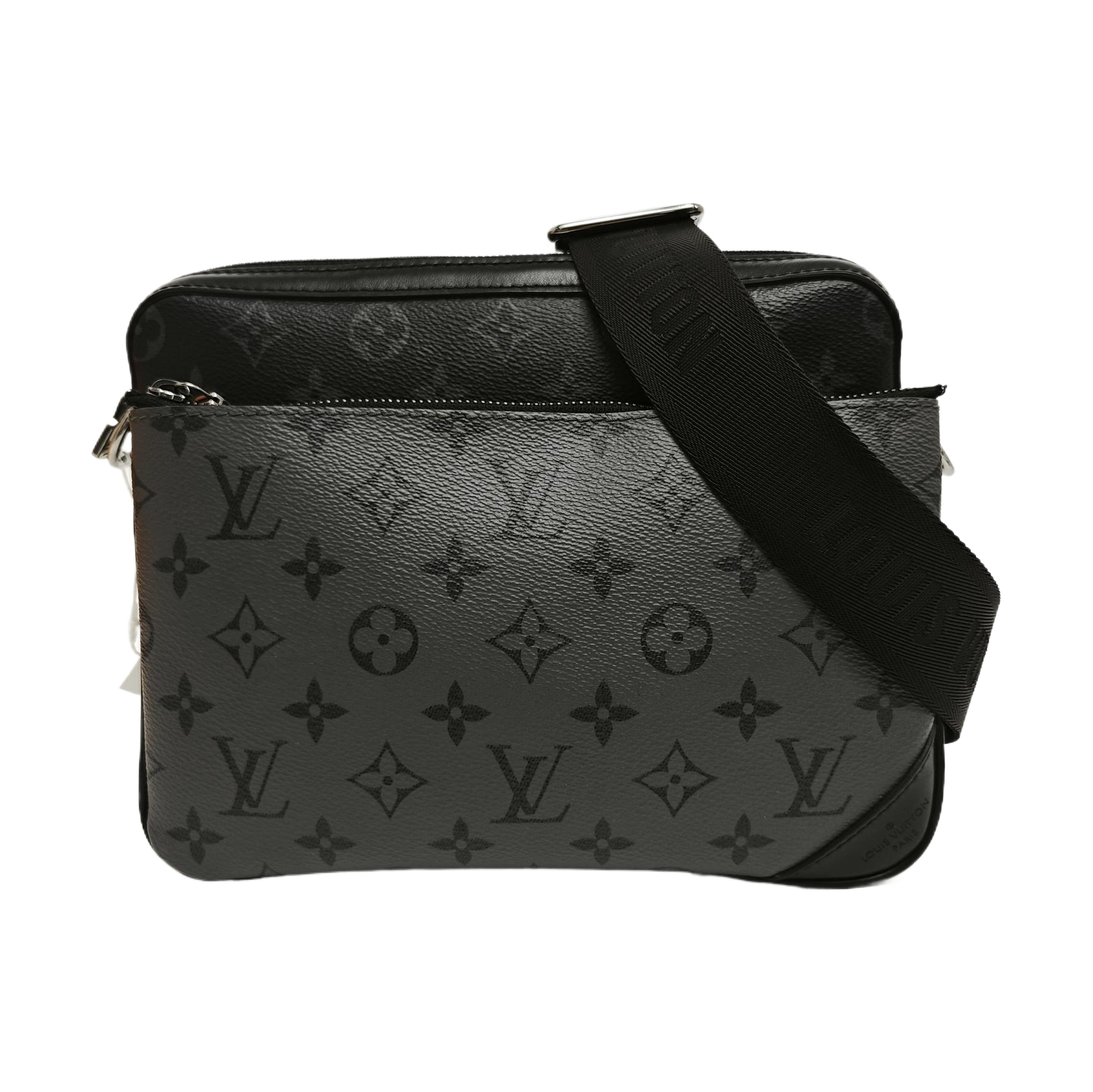 TRIO Monogram Coated Canvas Gray