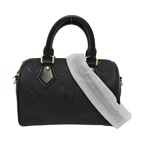 SPEEDY 20 Monogram Calfskin Black