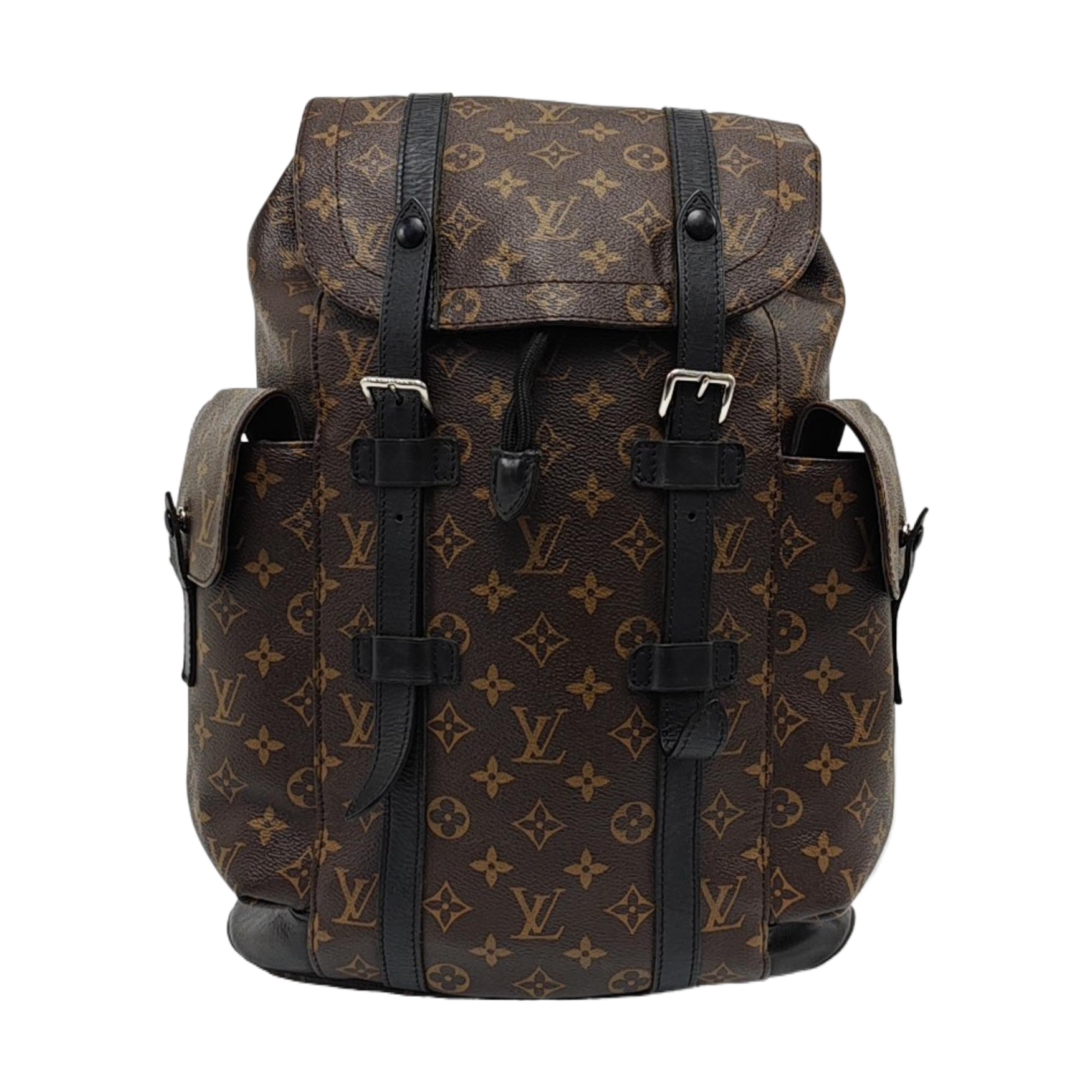 CHRISTOPHER MM Monogram Coated Canvas Brown