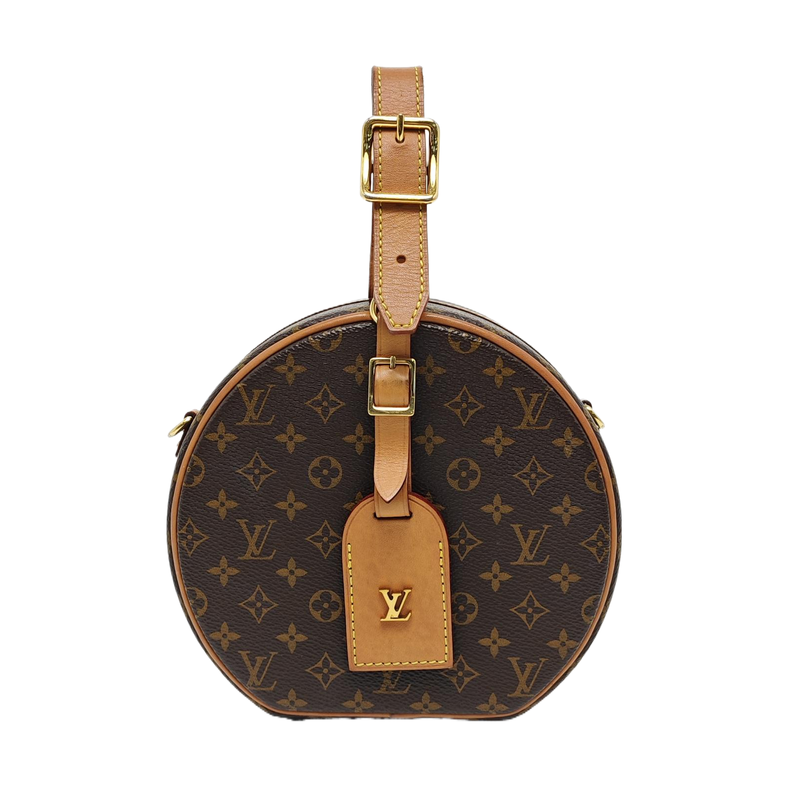 BOITE CHAPEAU PM Monogram Coated Canvas Brown