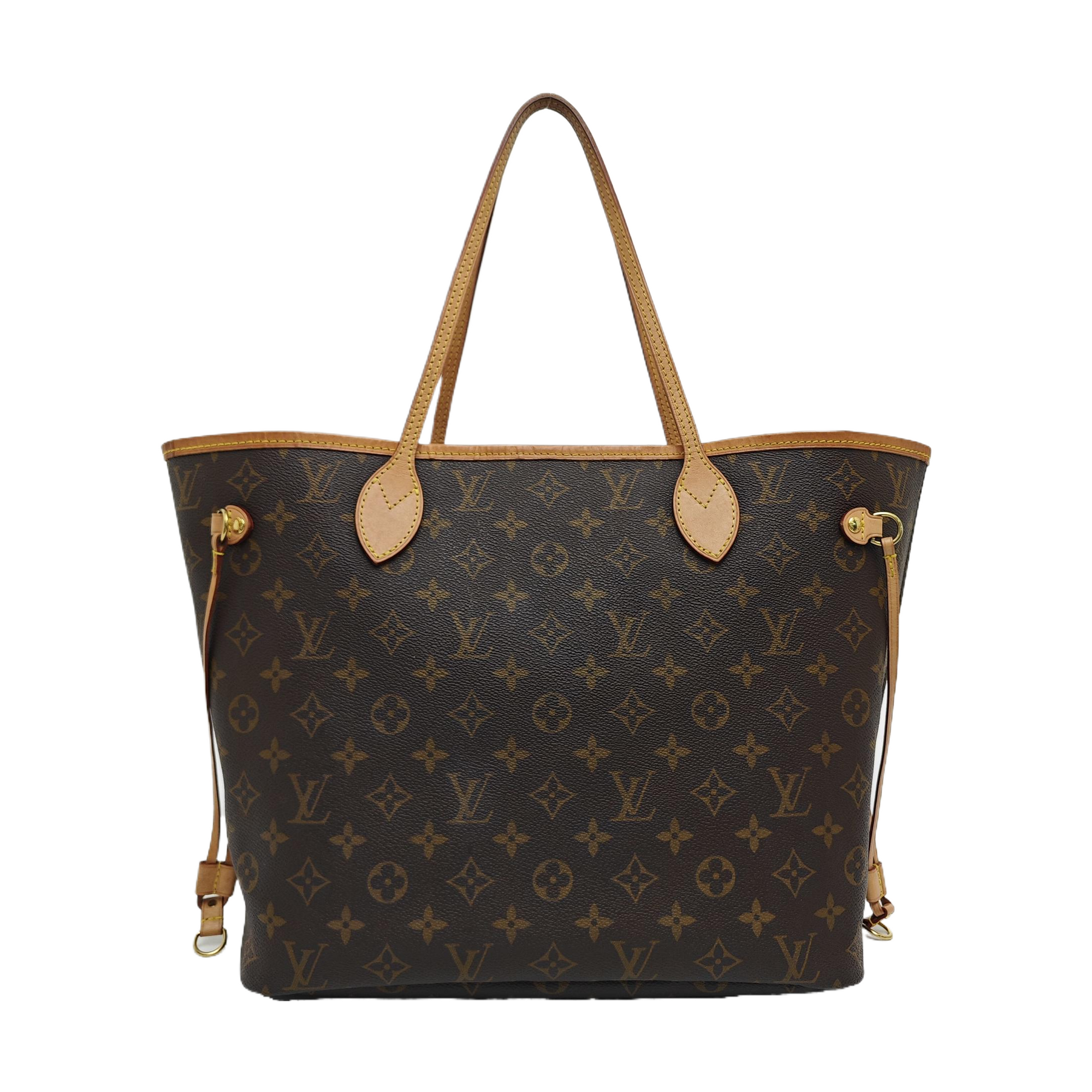 NEVERFULL MM Monogram Coated Canvas Brown