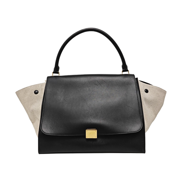 TRAPEZE Medium Calfskin Black