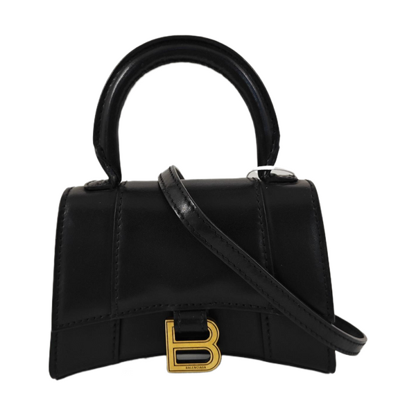 Hourglass Mini Calfskin Black