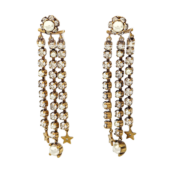 Perles De Désir Metal Gold Earrings