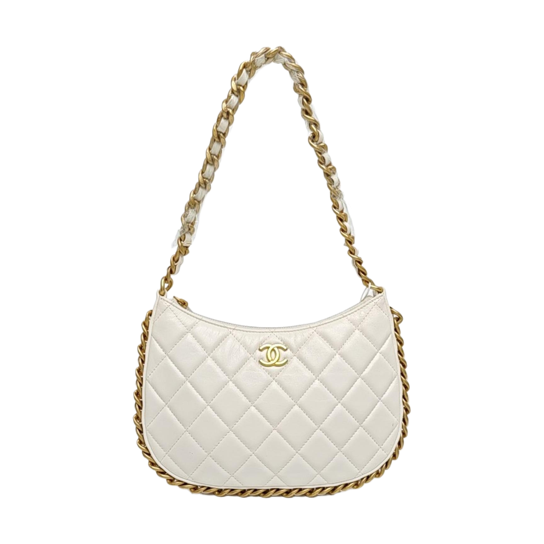 HOBO Small Quilted Lambskin White