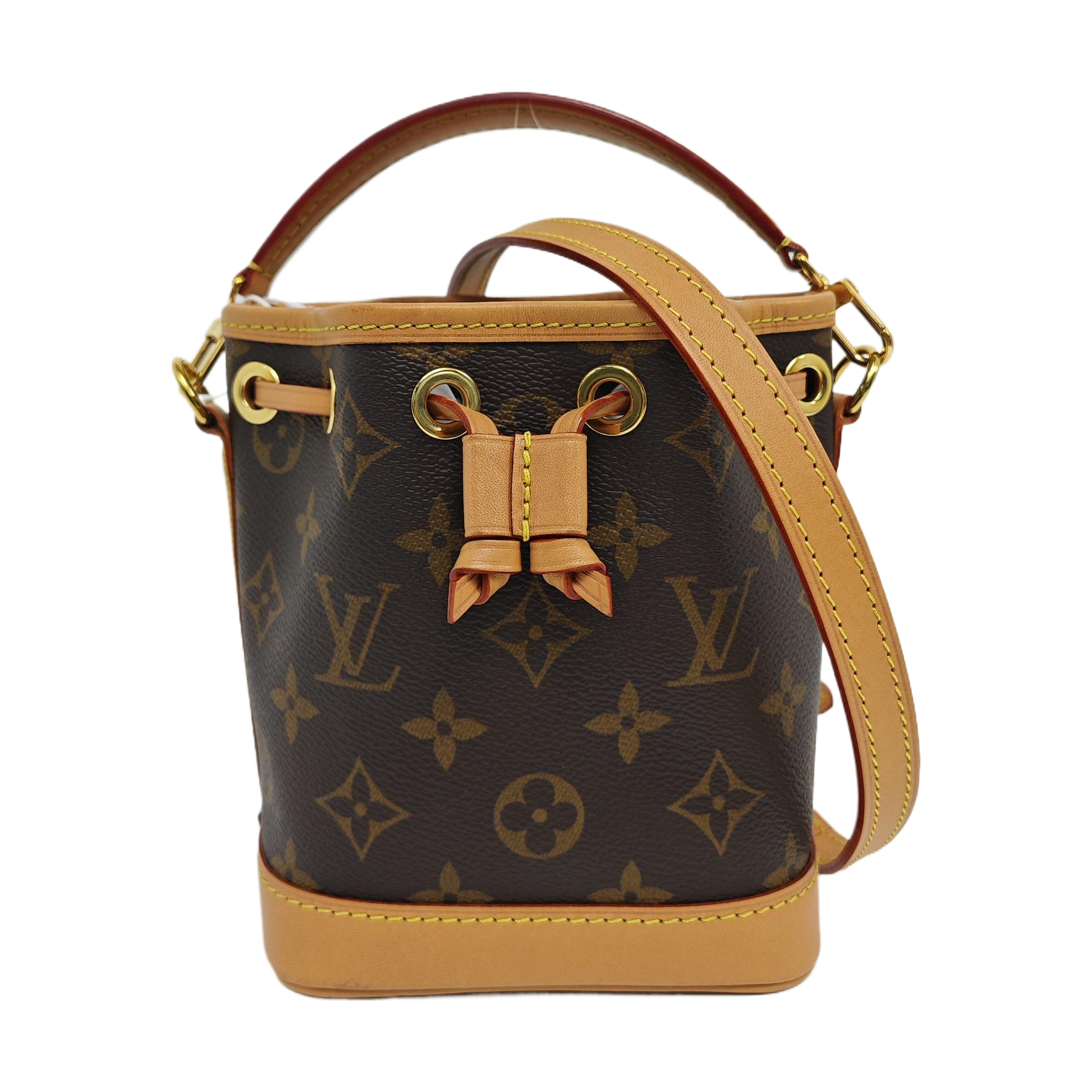 NOÉ Nano Monogram Coated Canvas Brown