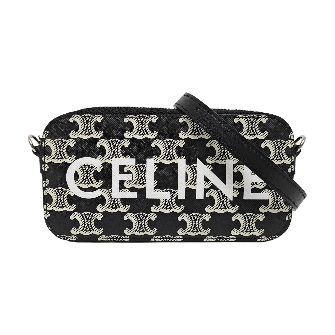 Authenticated pre-owned  TRIOMPHE Coated Canvas Black - Shoulder Bag at Looply