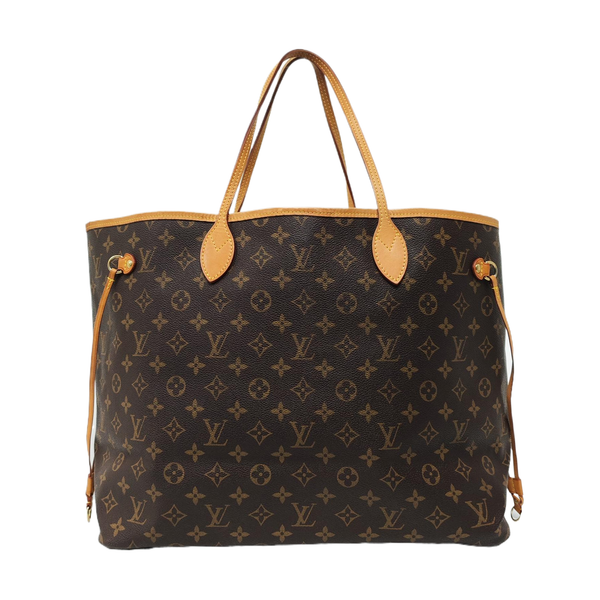 NEVERFULL GM Monogram Coated Canvas Brown